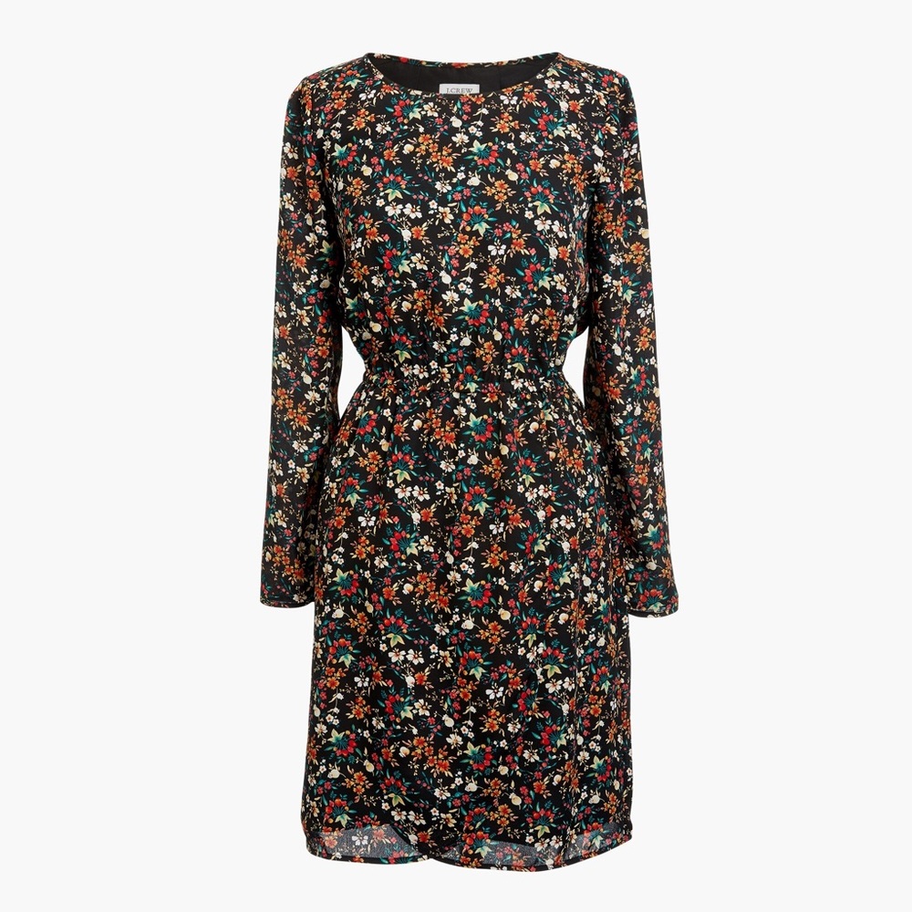 J. Crew Factory Printed tulip hem dress